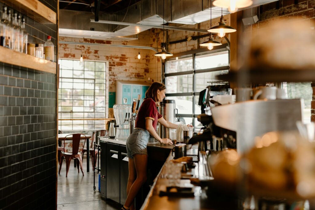 cafe with ventilation